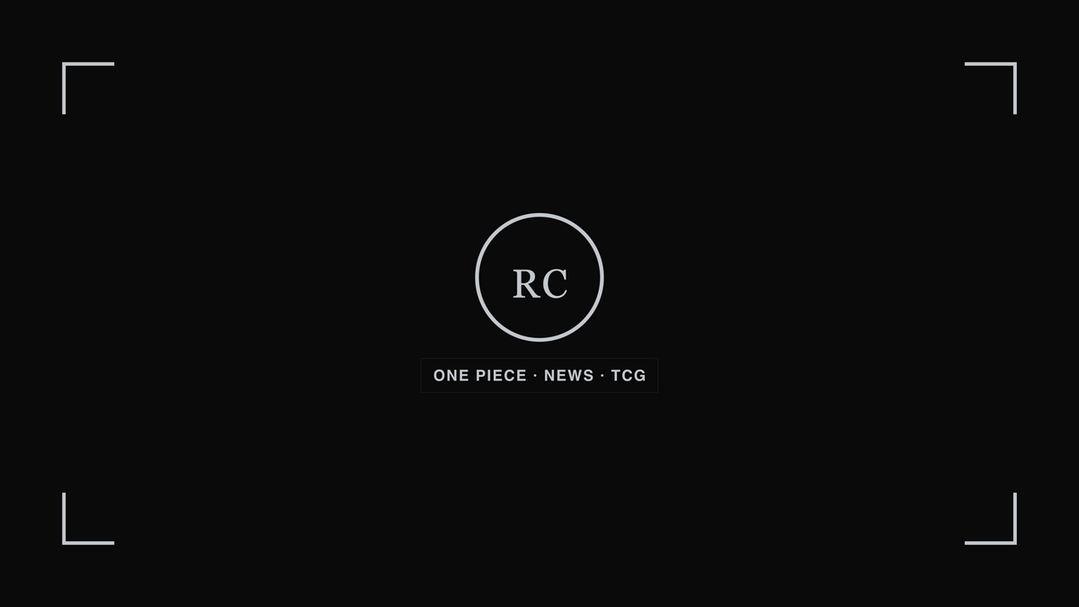 Rebel Cards monogram on a dark background, marking this as a One Piece TCG news post