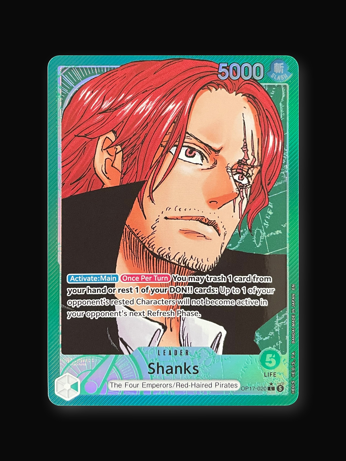 Shanks OP17-020 The World's Strongest Warriors (Alternate Art) - front