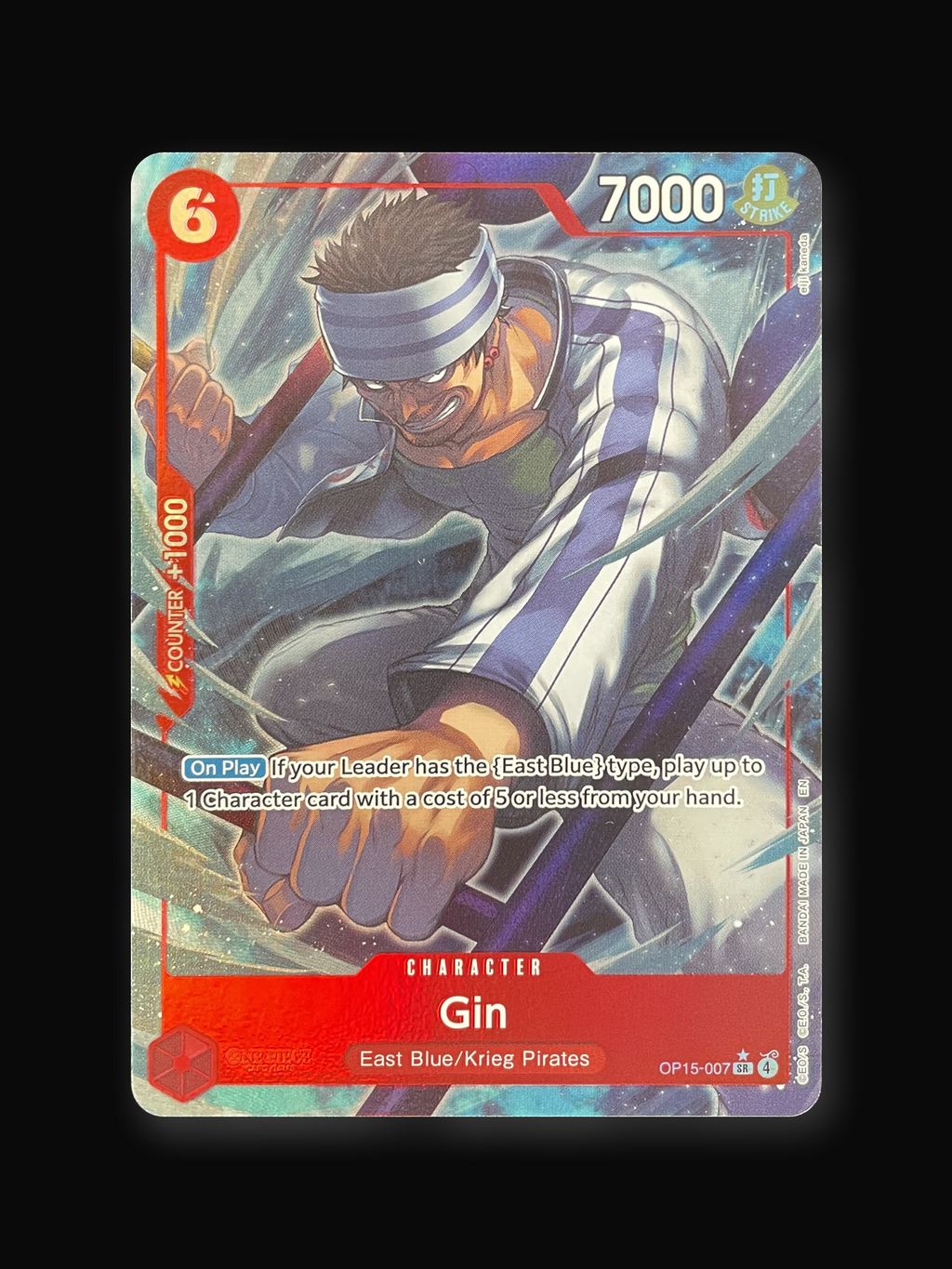 Gin OP15-007 SR One Piece Card Game (Alternate Art)-front