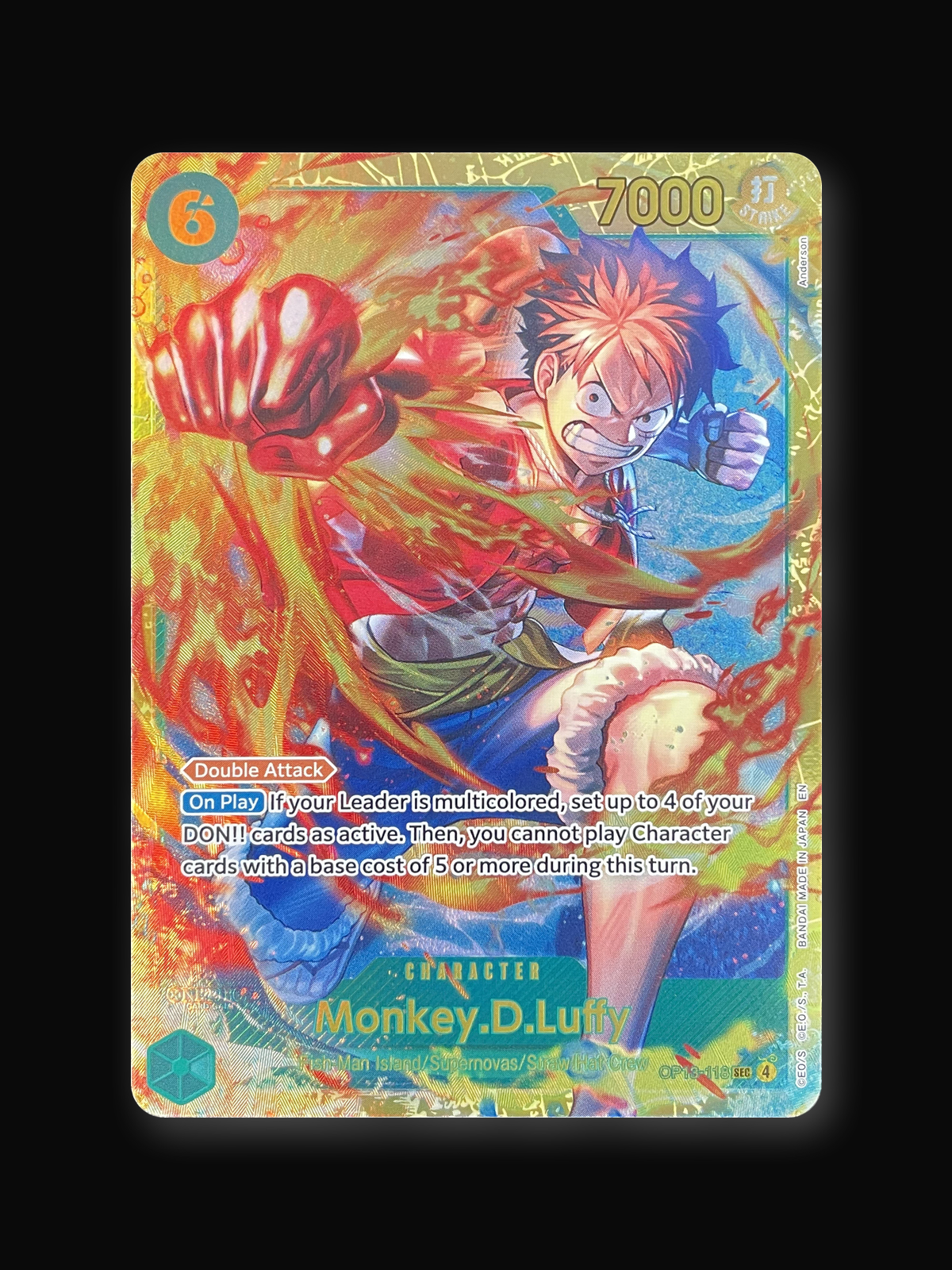 Monkey D. Luffy OP13-118 Secret Rare One Piece-front
