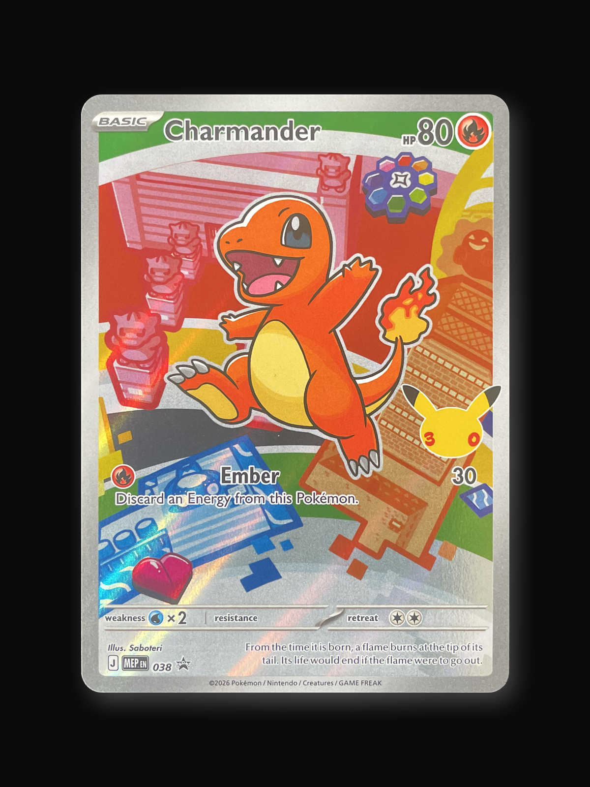 Charmander MEP Black Star Promos 038 Raw-front