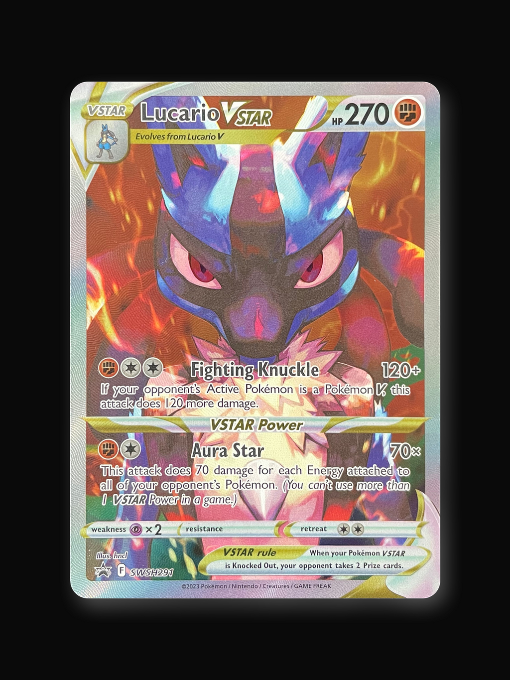 Lucario VSTAR SWSH291 SWSH Black Star Promos - front