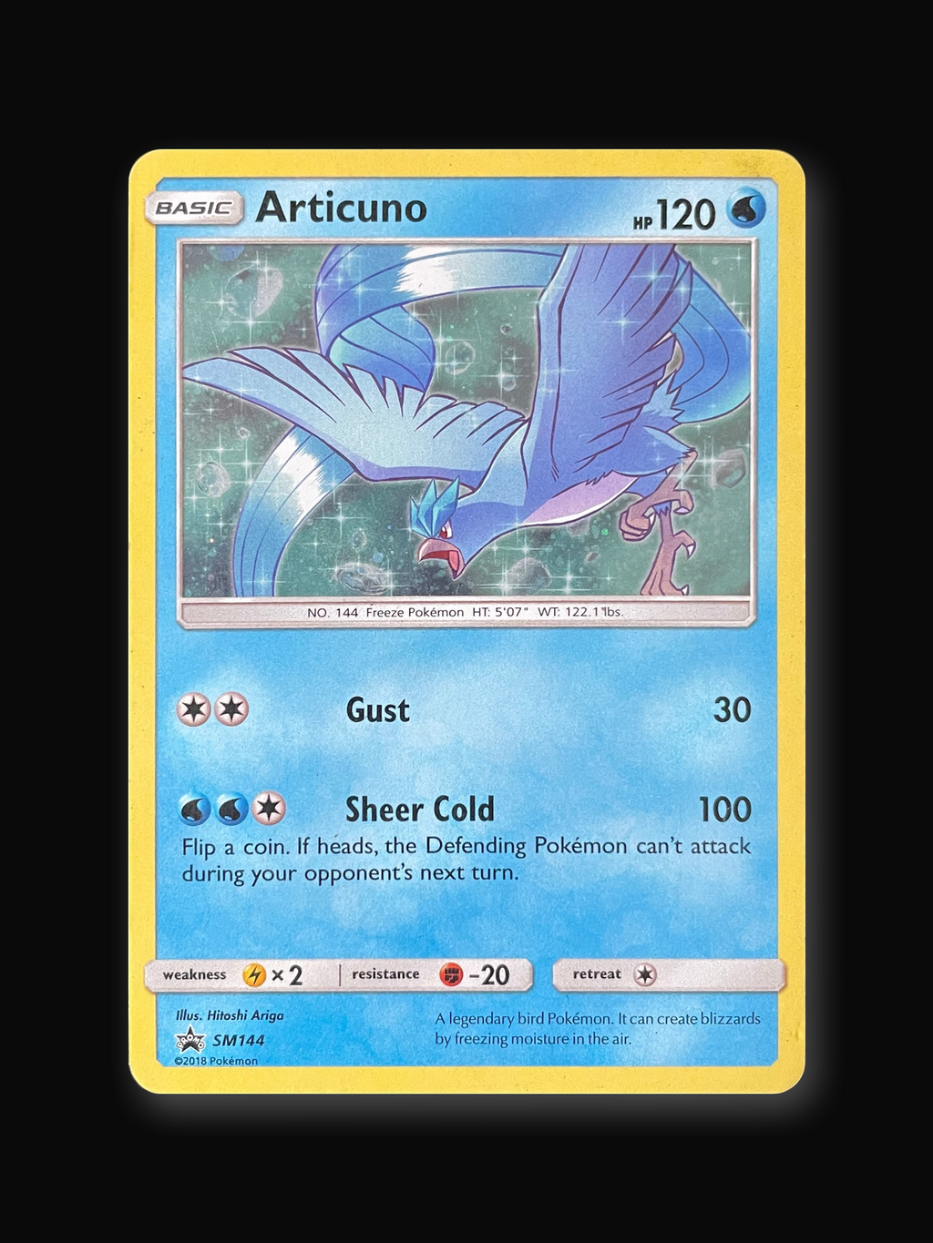 Articuno SM144 SM Black Star Promos - front
