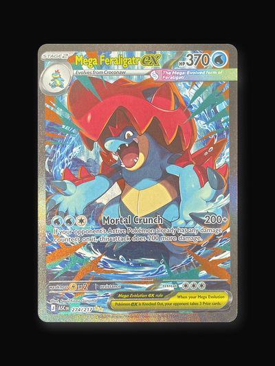 Mega Feraligatr ex Ascended Heroes 274 Special Illustration Rare-front