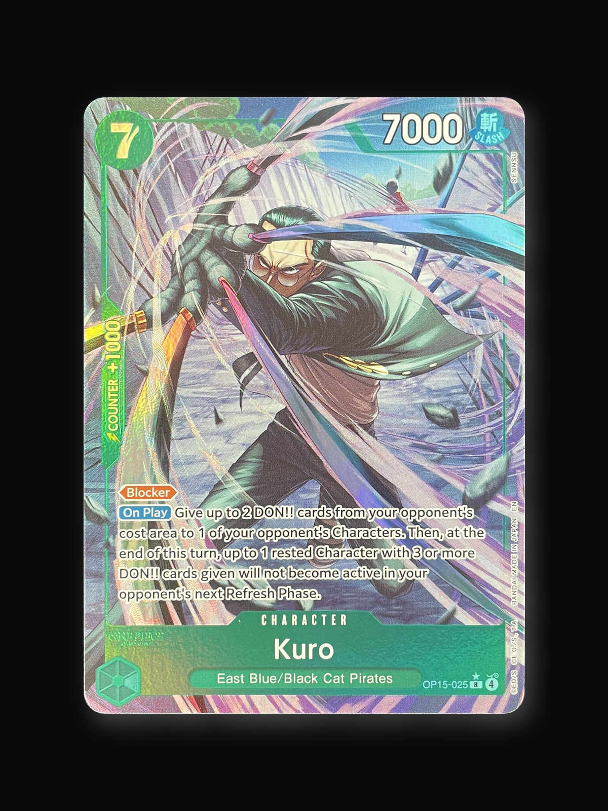Kuro OP15-025 One Piece Single Card Rare (Alternate Art)-front