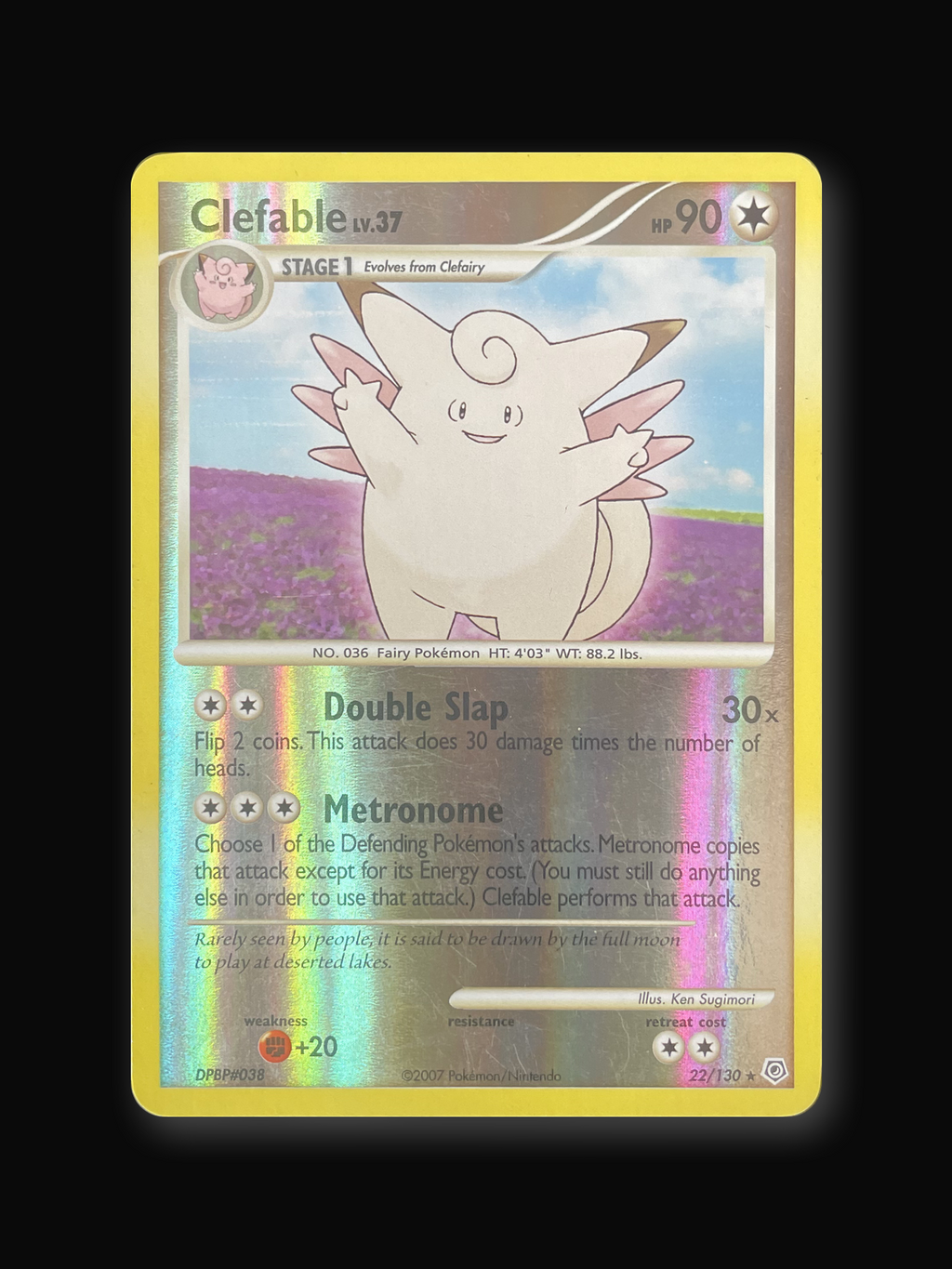 Clefable Diamond & Pearl Rare 22/130-front
