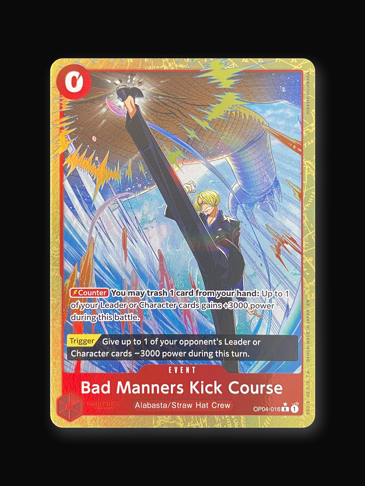 Bad Manners Kick Course OP04-016 Rare (Alternate Art)-front