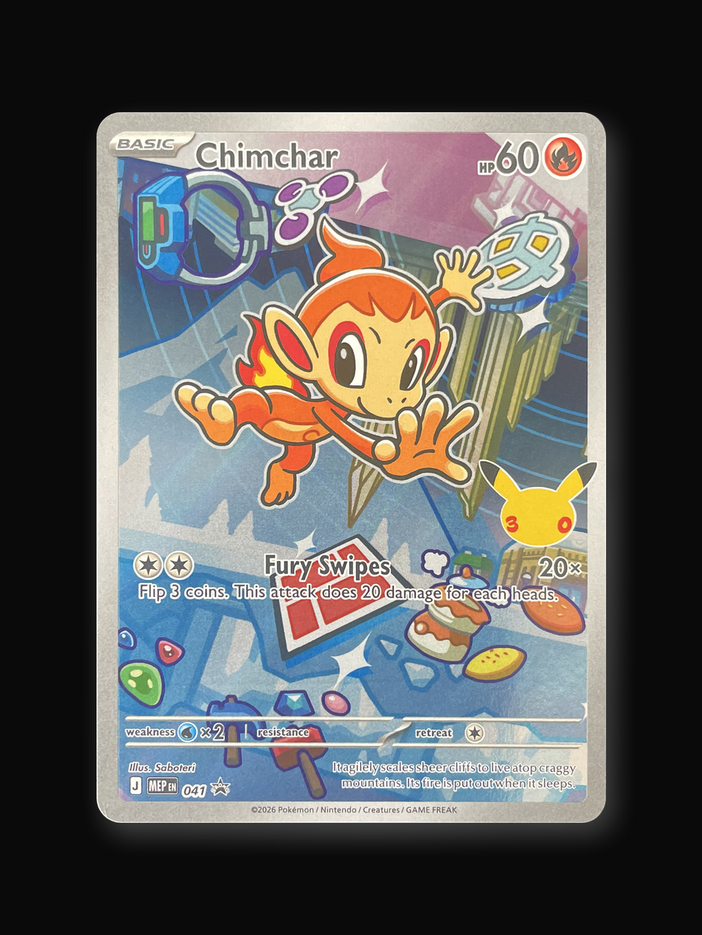 Chimchar MEP Black Star Promos 041 Promo-front