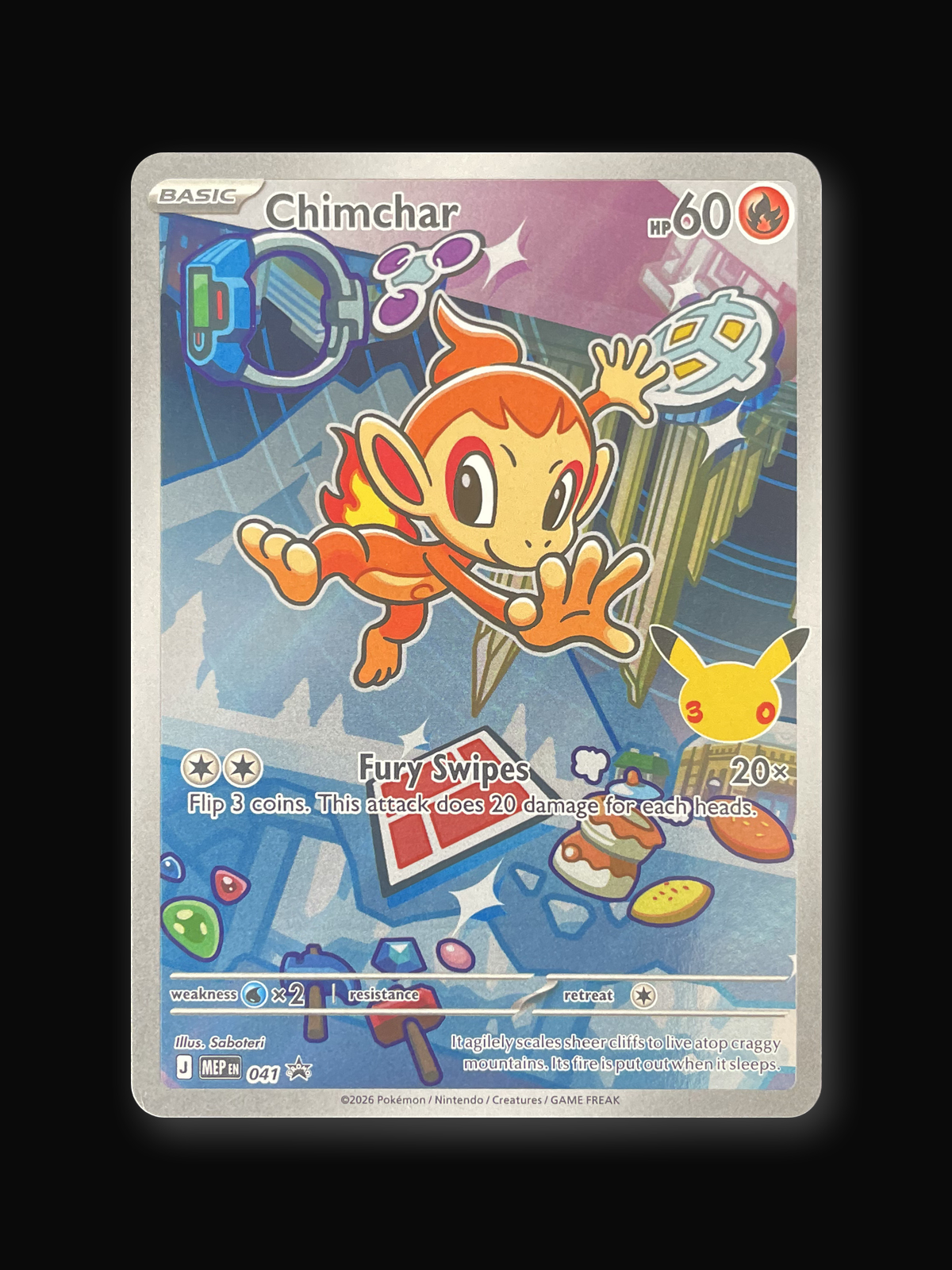 Chimchar MEP Black Star Promos 041 Promo-front