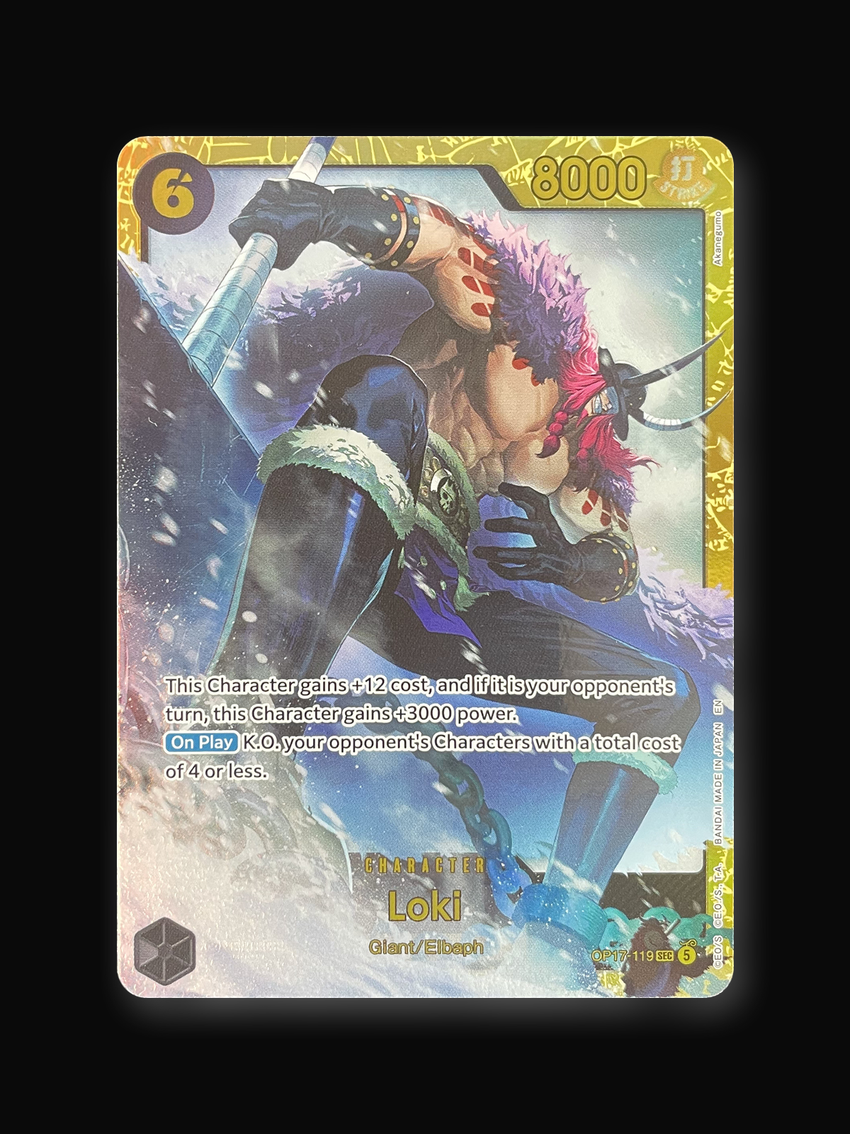 Loki OP17-119 Secret Rare One Piece Single Card (Alternate Art)-front
