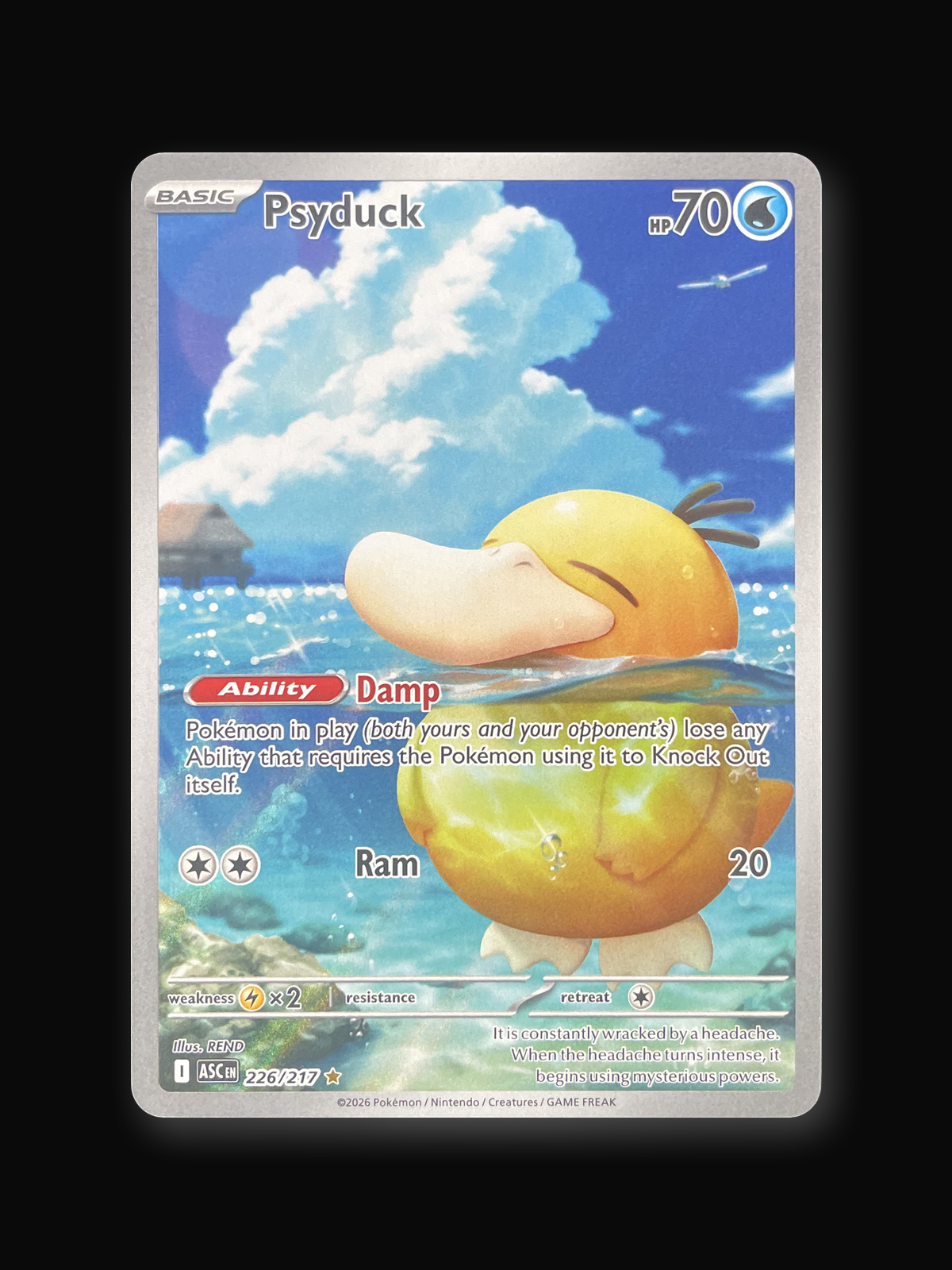 Psyduck Ascended Heroes 226 Illustration Rare-front