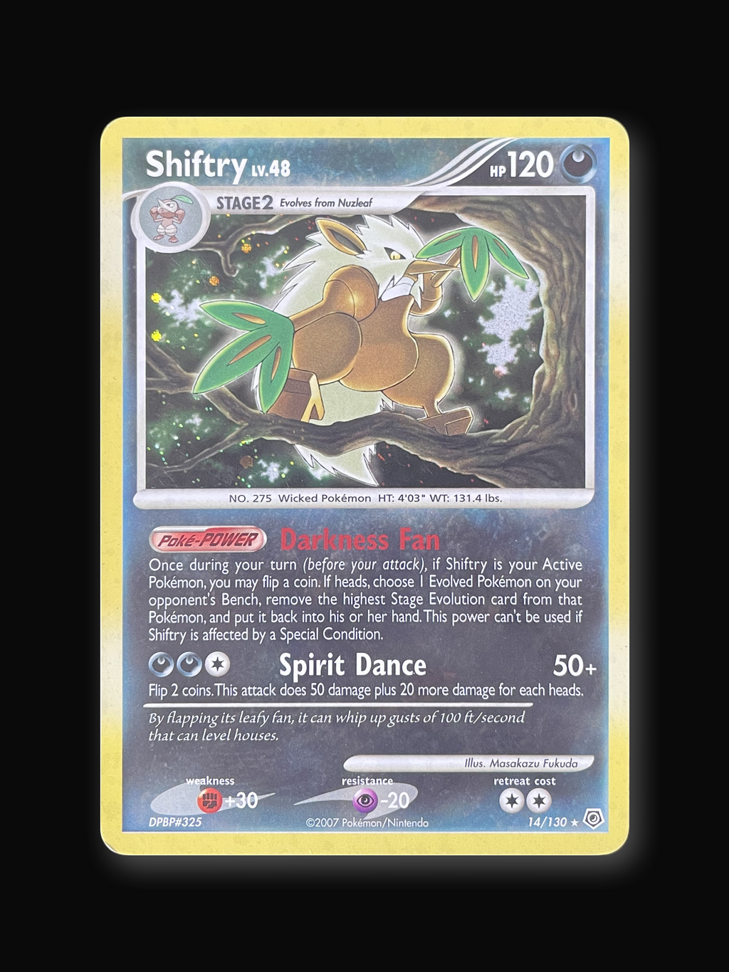Shiftry Diamond & Pearl Rare Holo -front