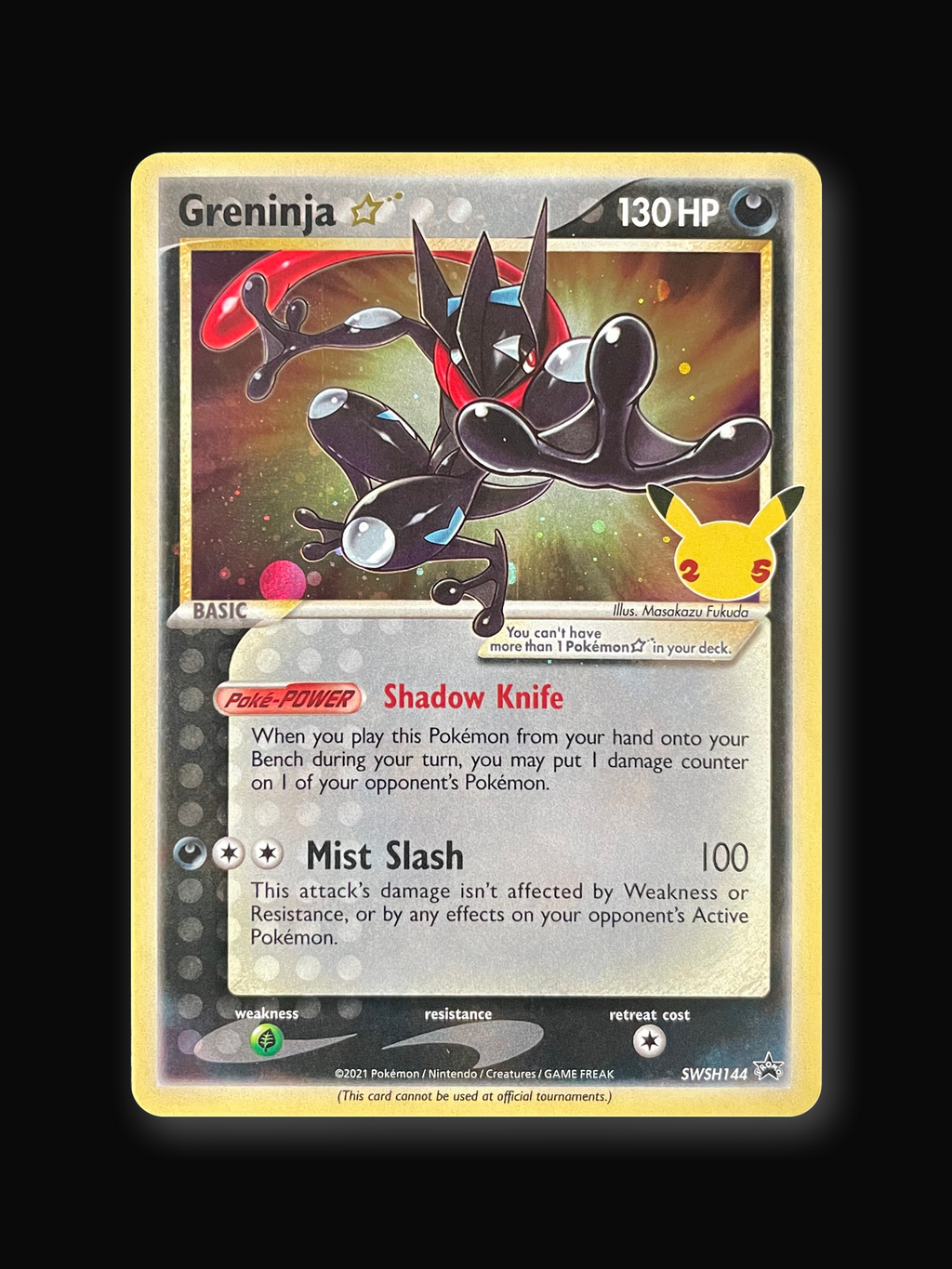 Greninja Star SWSH144 SWSH Black Star Promos - front