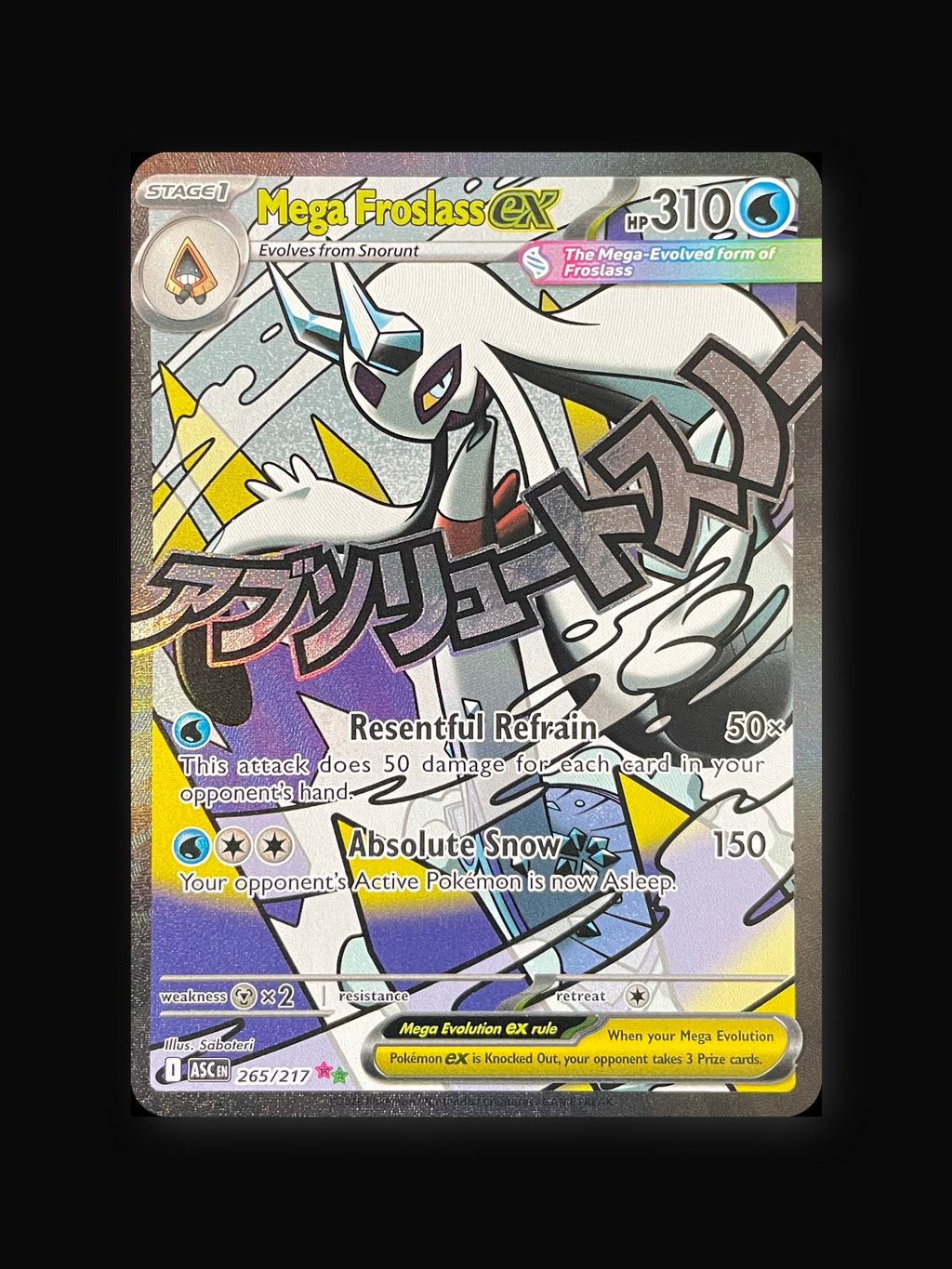 Mega Froslass ex 265/217 Ascended Heroes - front